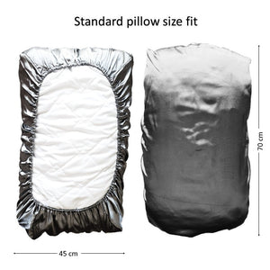 Satin Pillowcase Cover - Metallic  (Standard Fit)